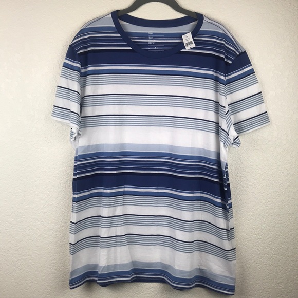 NWT Gap Essential Crew Neck Short Sleeve Striped Tee T Shirt Red